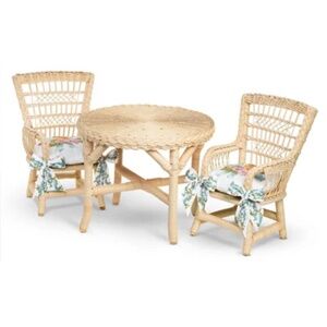 Samantha's Wicker Table & Chairs (Pleasant Company)